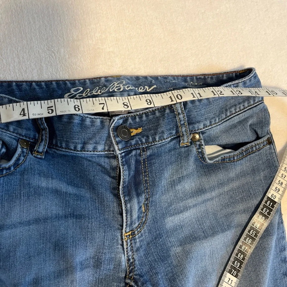 Eddie Bauer Women's Size 2 Blue Curvy Skinny High Rise Medium Wash Stretch Jeans - Picture 7 of 7